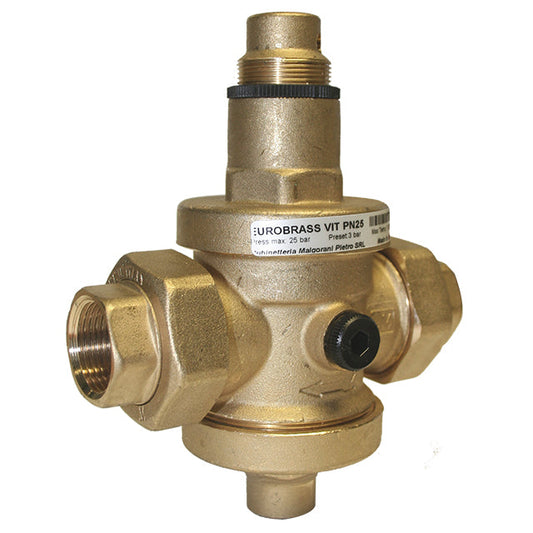Brass Pressure Reducing Valve - Union Ends - 25 Bar Inlet