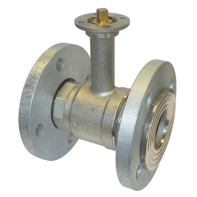 Brass Ball Valve - Rotating Flanges - Extended Neck - ISO Top