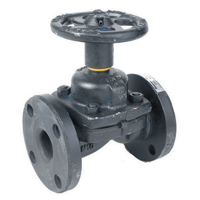 Weir Type Diaphragm Valve - Unlined - Flanged PN16