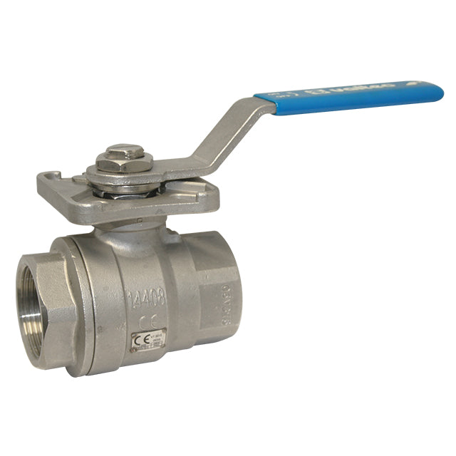Stainless Steel Ball Valve - Two Piece - ISO Top