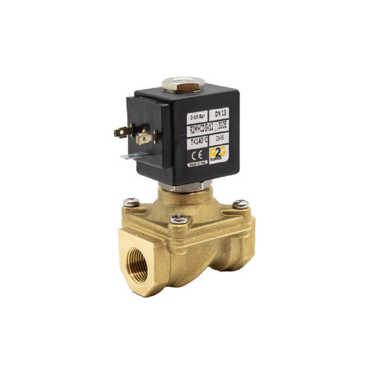 Brass Solenoid Valve - Combined Acting - 2/2