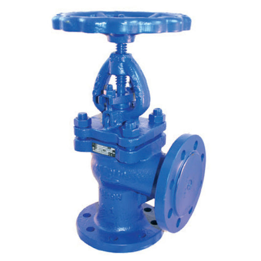 Cast Iron Globe Valve - Angle Pattern - Flanged PN16