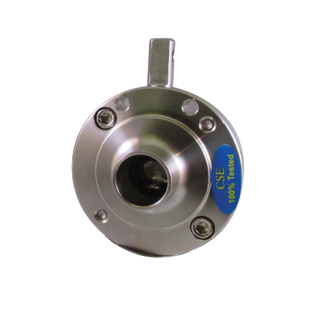 Stainless Steel Hygienic Butterfly Valve - Clamp Ends