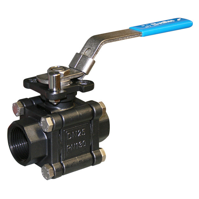 Carbon Steel Ball Valve - Screwed BSPP - ISO Top