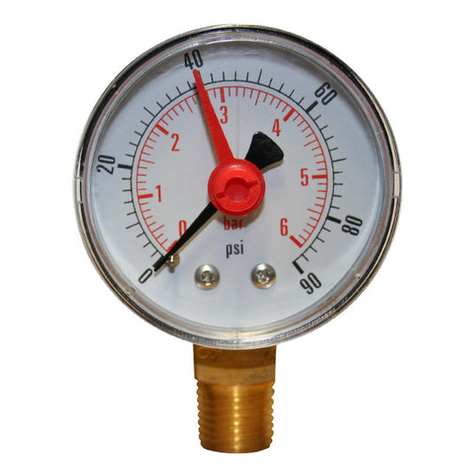 Pressure Gauge - to suit LV 1021, LV 2941 & LV 2943 - Bottom Entry